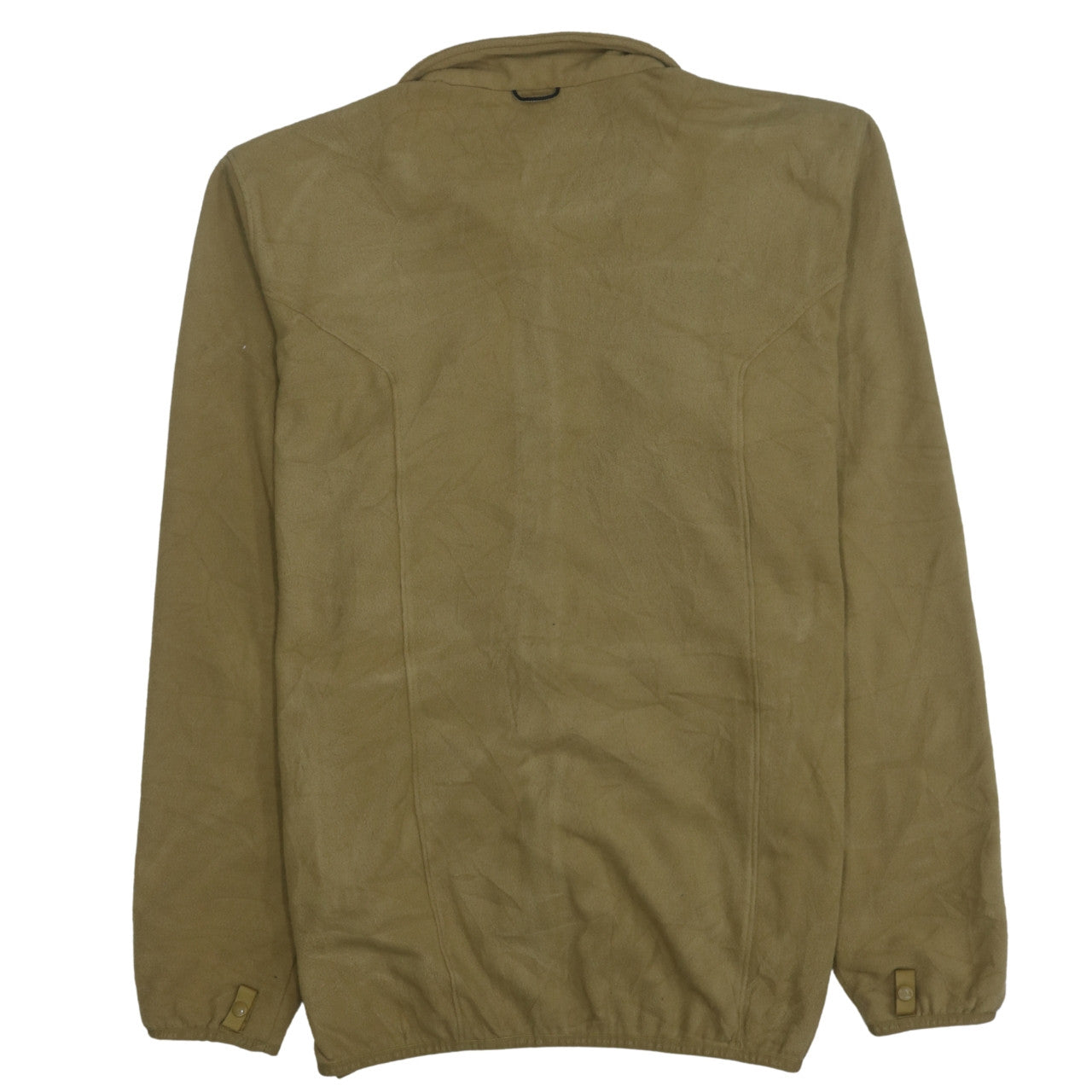 The North Face Men's Beige Fleece Full Zip Windbreaker Jacket M