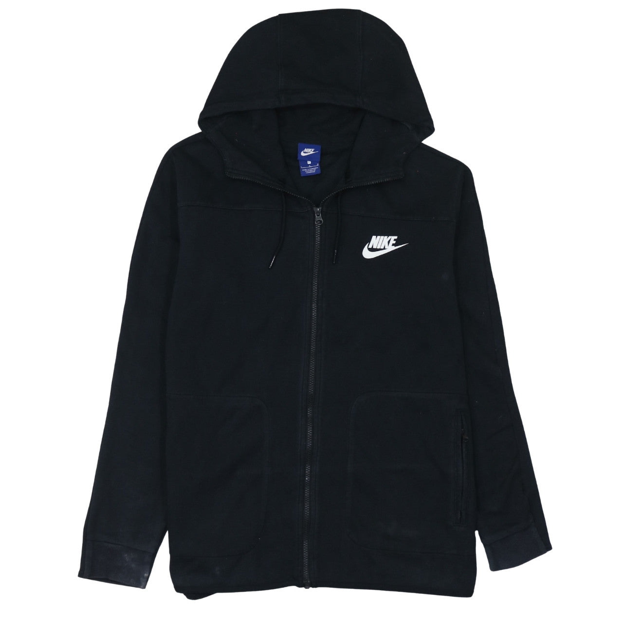 Nike Men's Black Full Zip Hoodie Size L Sportswear