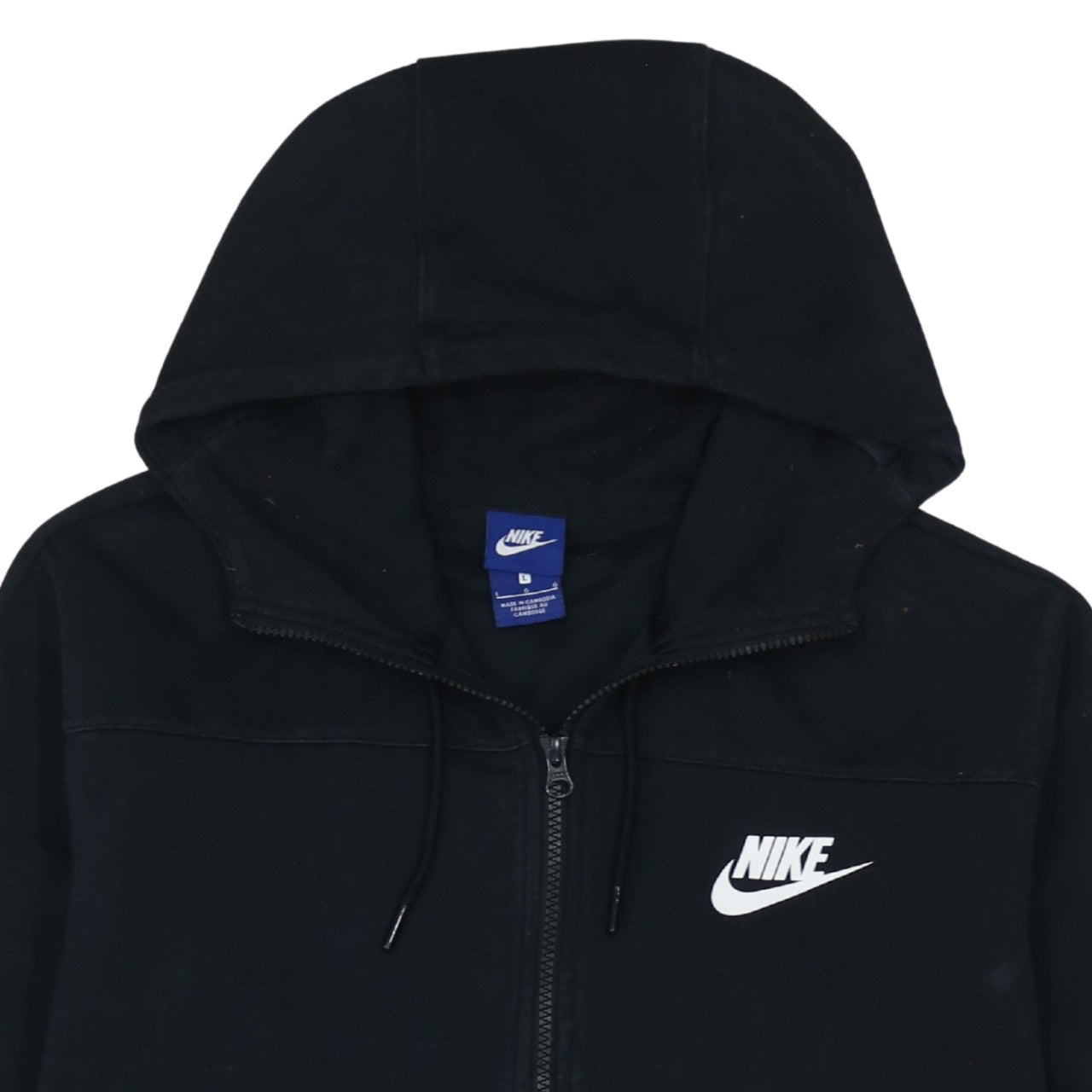 Nike Men's Black Full Zip Hoodie Size L Sportswear