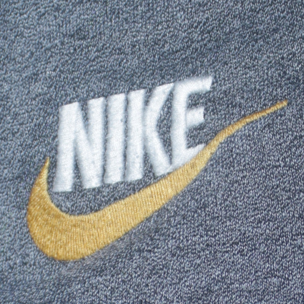 Nike Men's Grey Full Zip Hoodie Medium Embroidered Sportswear