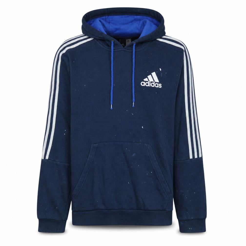 Adidas Men's Blue Pullover Hoodie Medium Sportswear