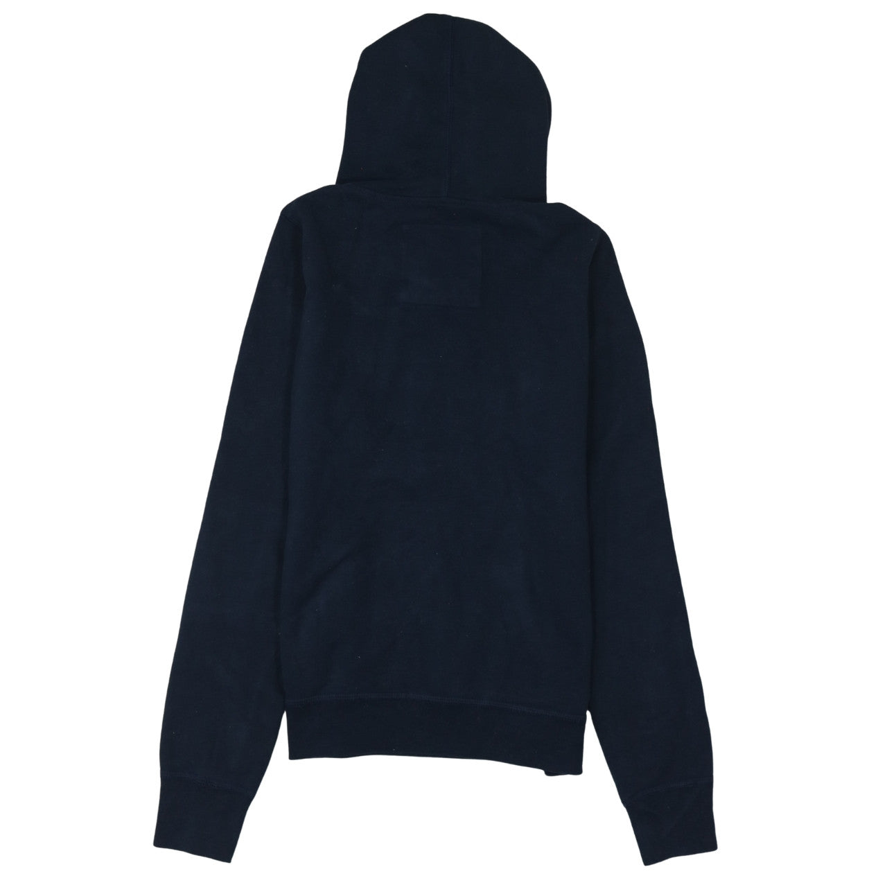 Hollister Womens Navy Blue Pullover Hoodie L Embroidered Surf Tour