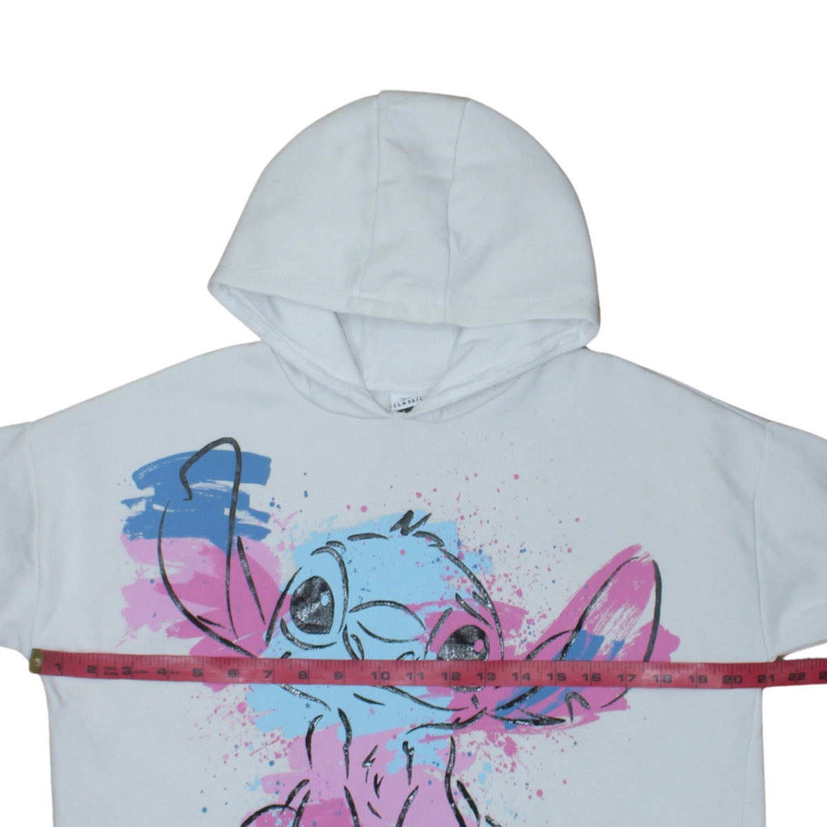 Disney Classics Girls White Stitch Pullover Hoodie 12-13 Years by George