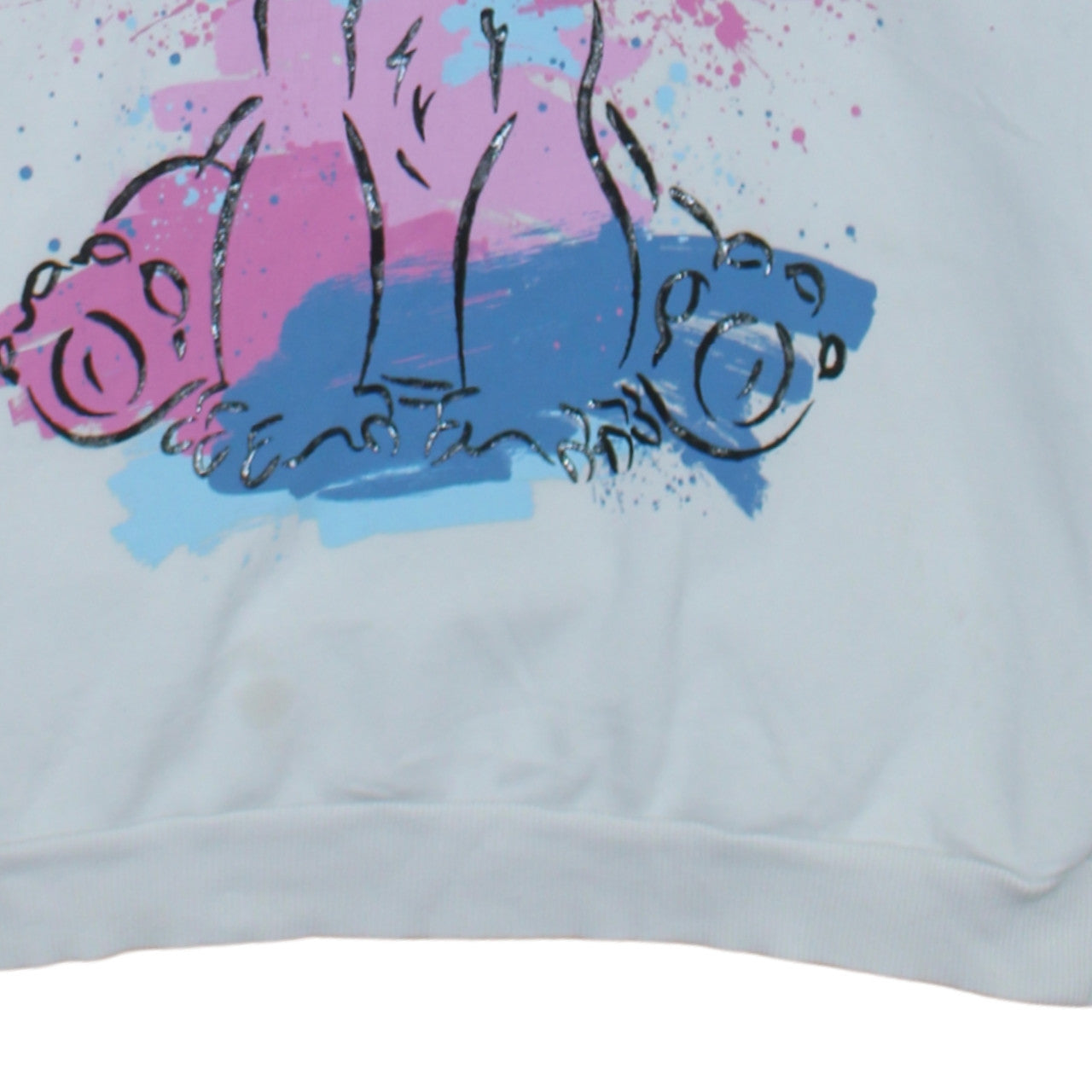 Disney Classics Girls White Stitch Pullover Hoodie 12-13 Years by George