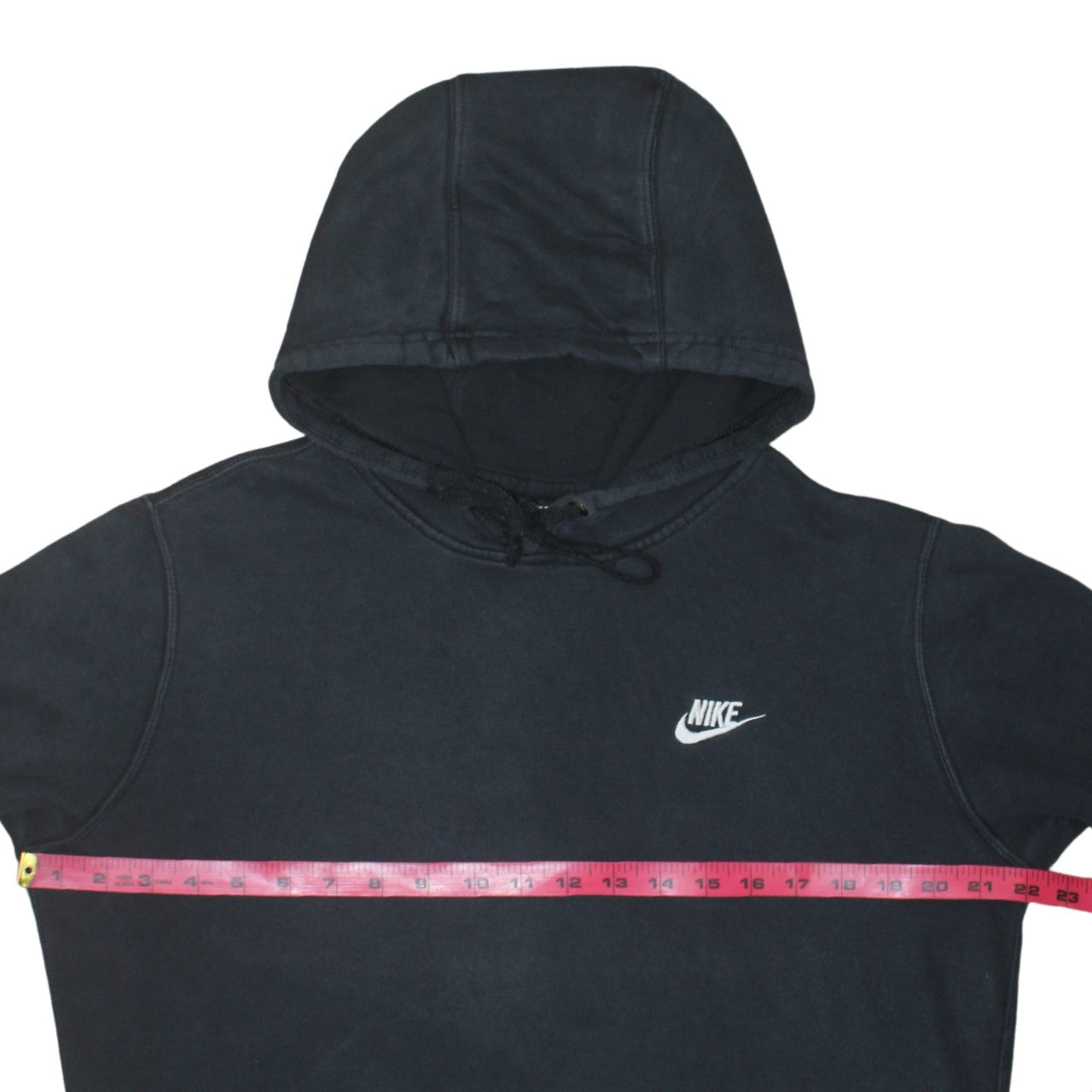 Nike Men's Black Pullover Hoodie M Regular Fit Logo Fleece Sweatshirt