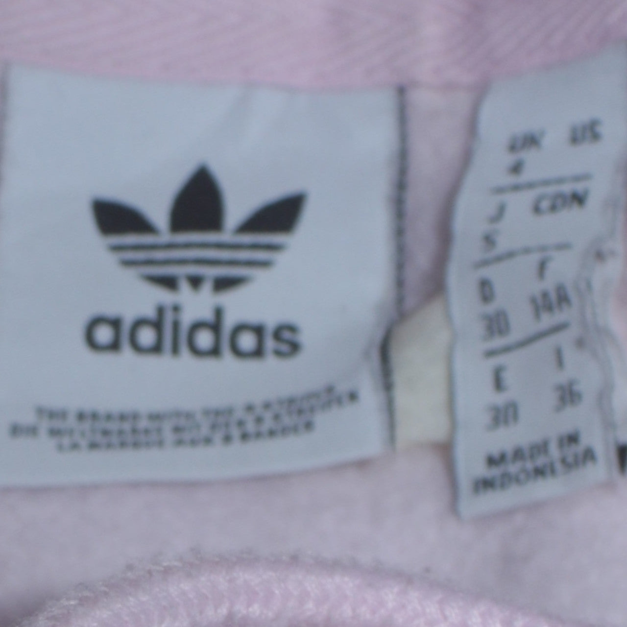 Adidas Women Pink Pullover Hoodie Size 10 Cotton Blend Logo Sweatshirt