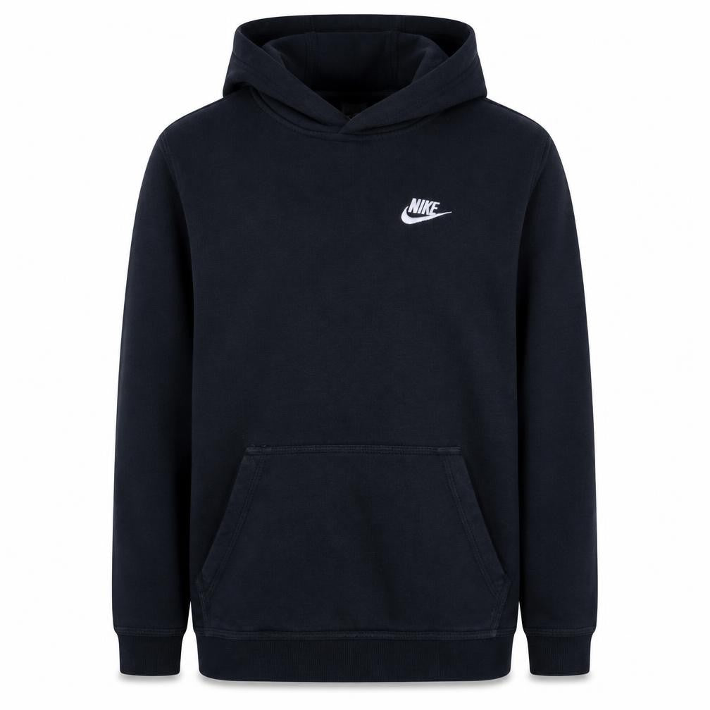 Nike Boys Black XL Pullover Fleece Hoodie with Logo