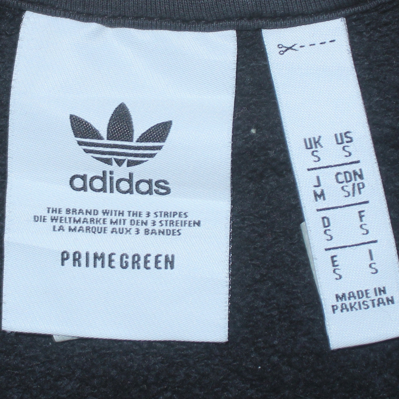 Adidas Men's Black Crew Neck Pullover Sweatshirt Size S
