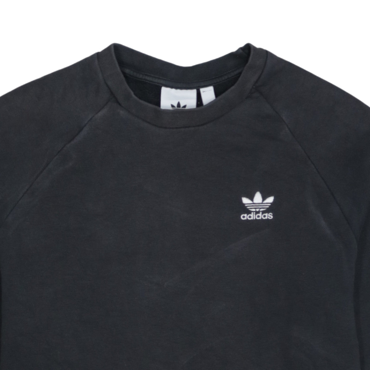 Adidas Men's Black Crew Neck Pullover Sweatshirt Size S