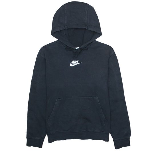 Nike Men's Black Pullover Hoodie Small Logo Sportswear Sweatshirt