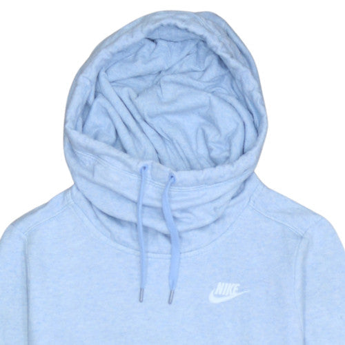 Nike Womens Light Blue XS Pullover Hoodie Sweatshirt Casual