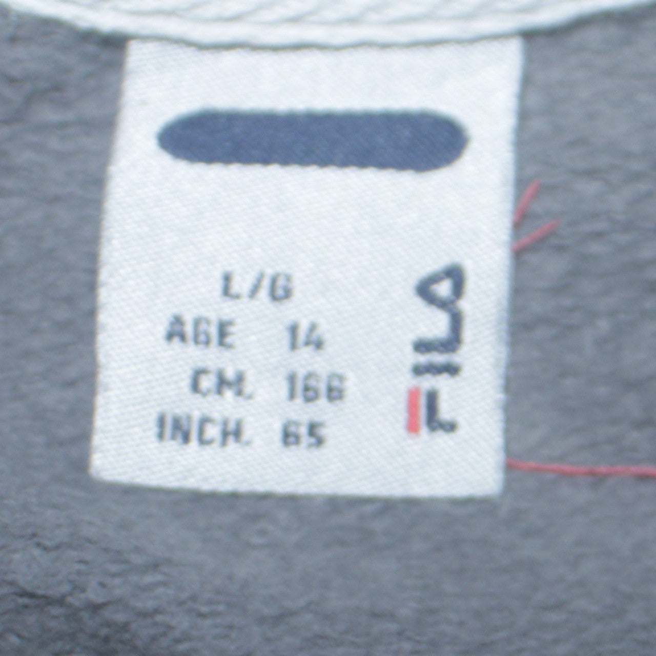 Fila Boys Grey Pullover Sweatshirt Age 14 Logo Crew Neck Fleece Top