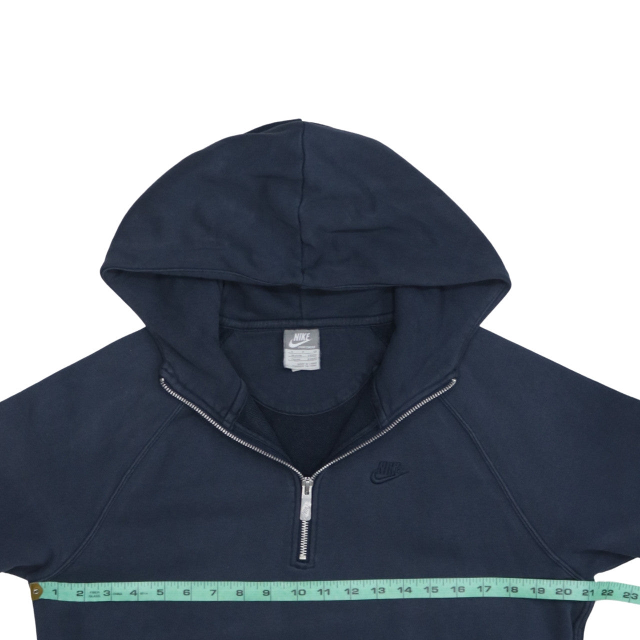 Nike Mens Blue 1/2 Zip Hooded Sweatshirt L Regular Fit