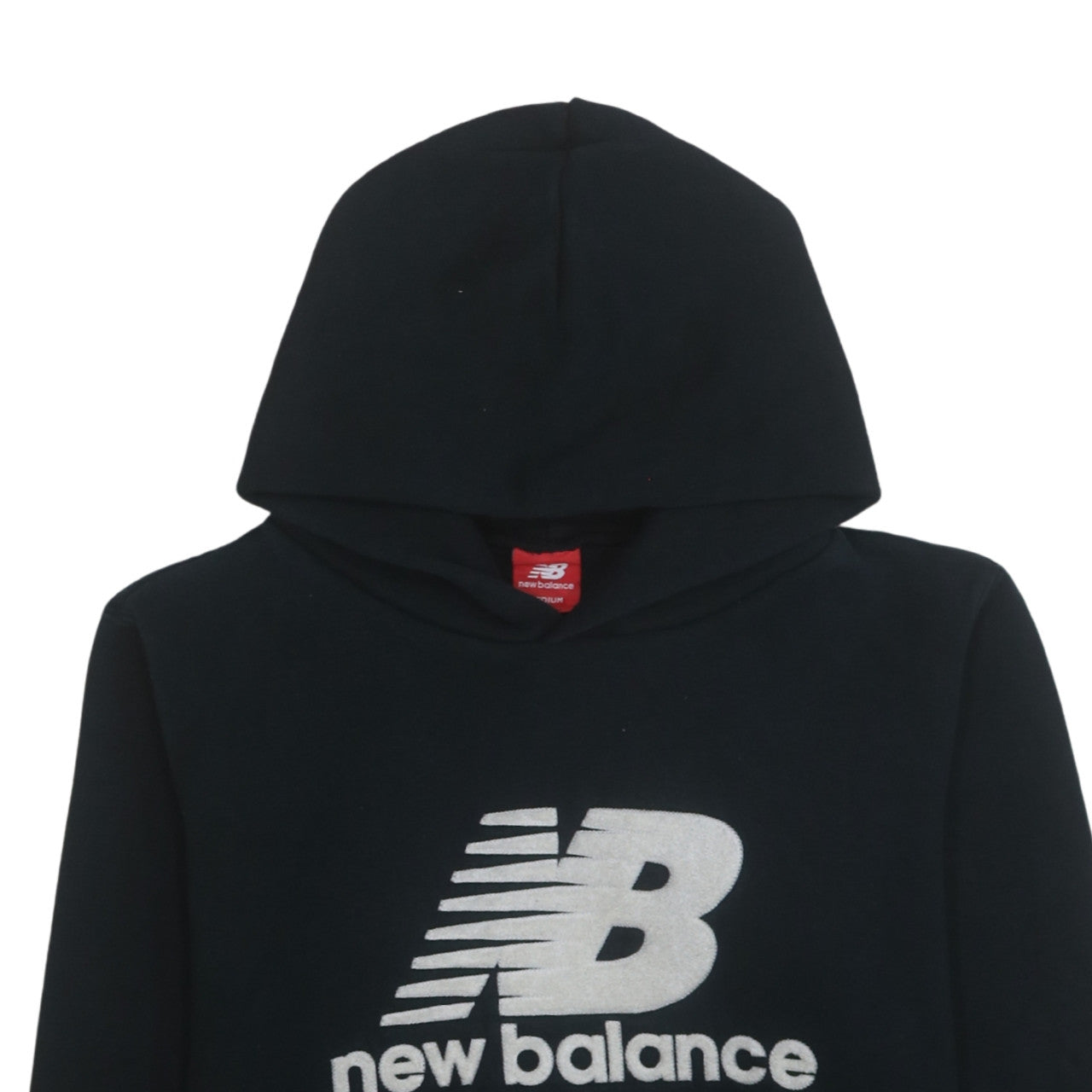 New Balance Womens Black Medium Pullover Hoodie Sweatshirt