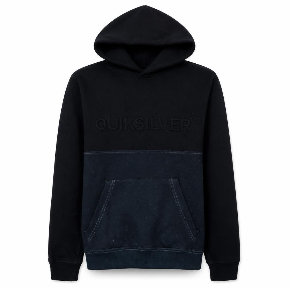 Quiksilver Women's Black Pullover Hoodie M Medium Cotton Blend Logo