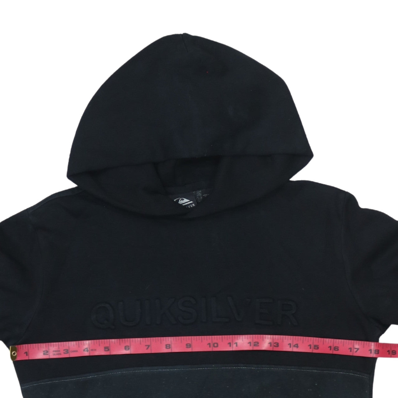 Quiksilver Women's Black Pullover Hoodie M Medium Cotton Blend Logo