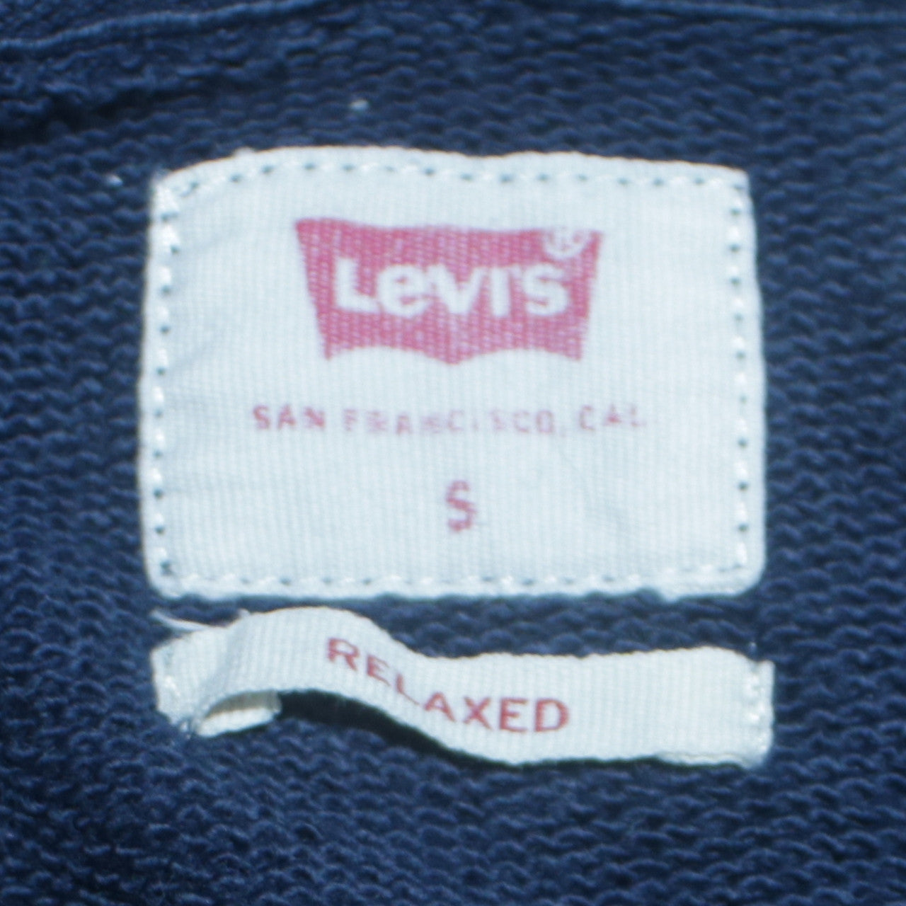 Levi's Men's Blue Pullover Hoodie Small Relaxed Fit