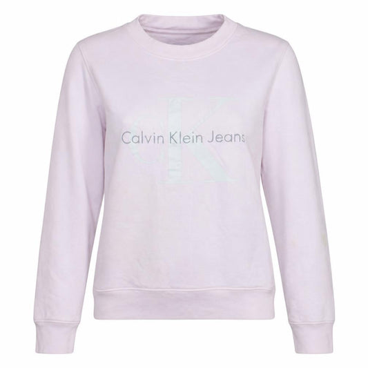 Calvin Klein Jeans Women’s Pink Logo Pullover Sweatshirt M