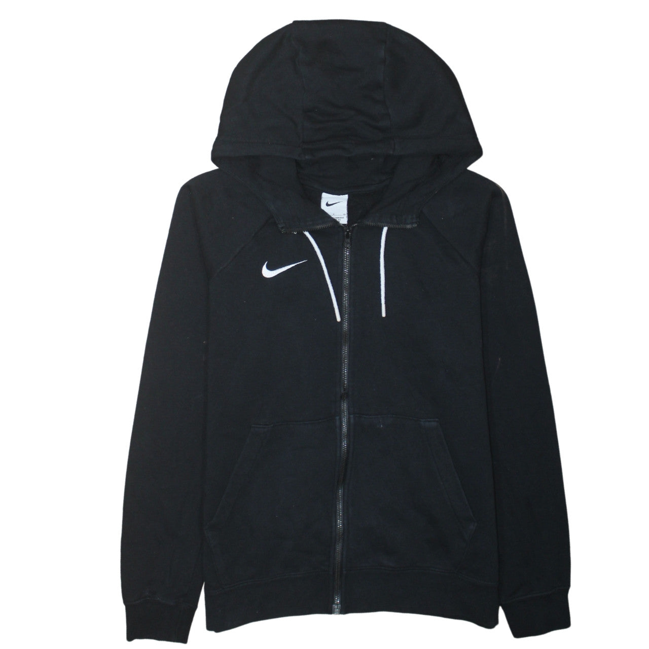 Nike Men's Black Full Zip Hoodie Small Regular Fit Fleece Sportswear