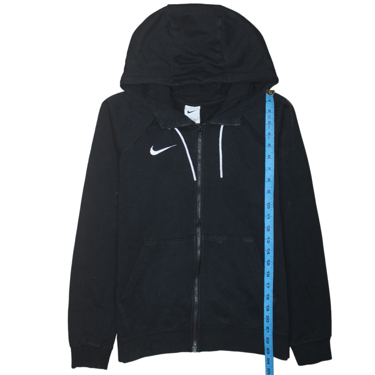 Nike Men's Black Full Zip Hoodie Small Regular Fit Fleece Sportswear