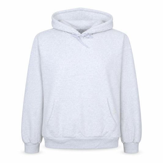 Adidas Women Grey Pullover Hoodie Size 12 Cotton Casual Sweatshirt