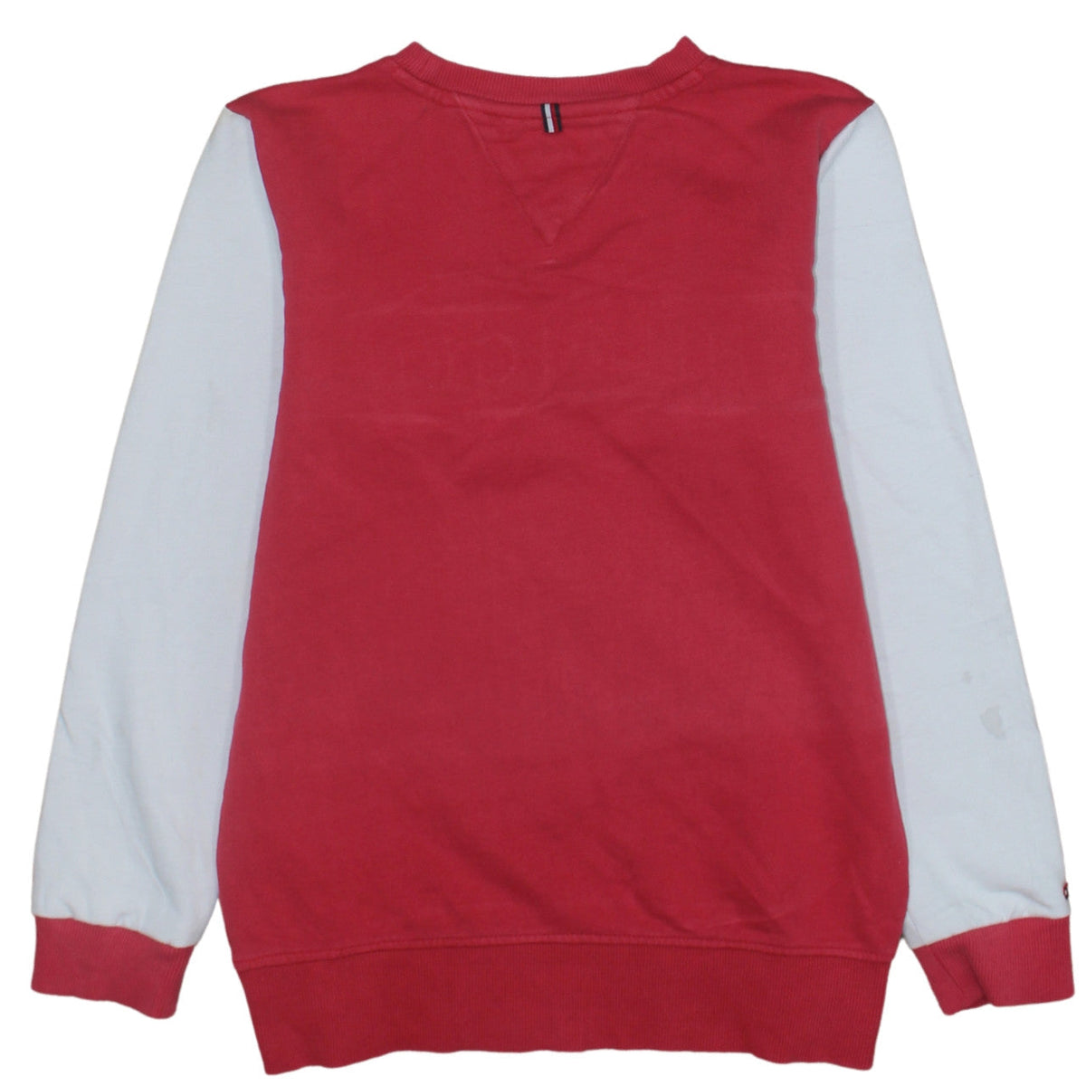 Tommy Hilfiger Boys Red Colourblock Logo Crew Neck Sweatshirt 12 Years