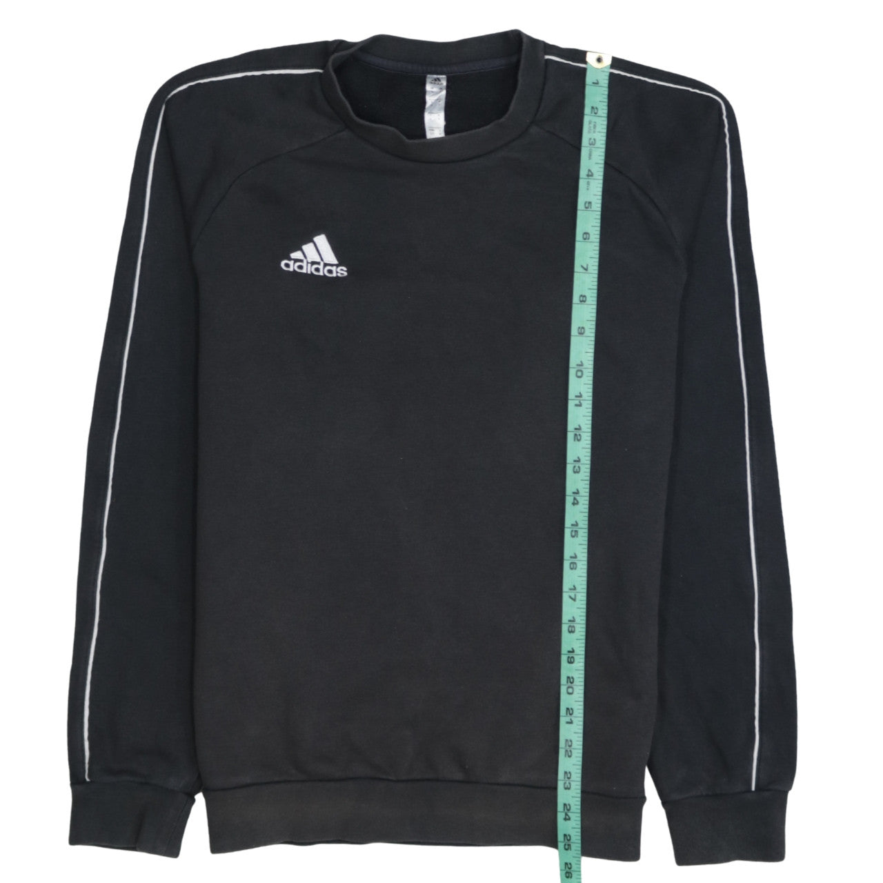 adidas Men's Black Small Pullover Crew Neck Sweatshirt