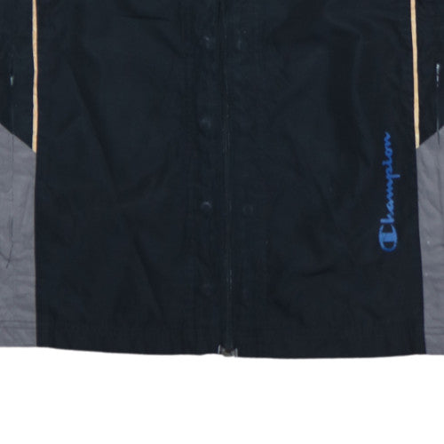 Champion Mens Black M Polyester Windbreaker Sports Jacket