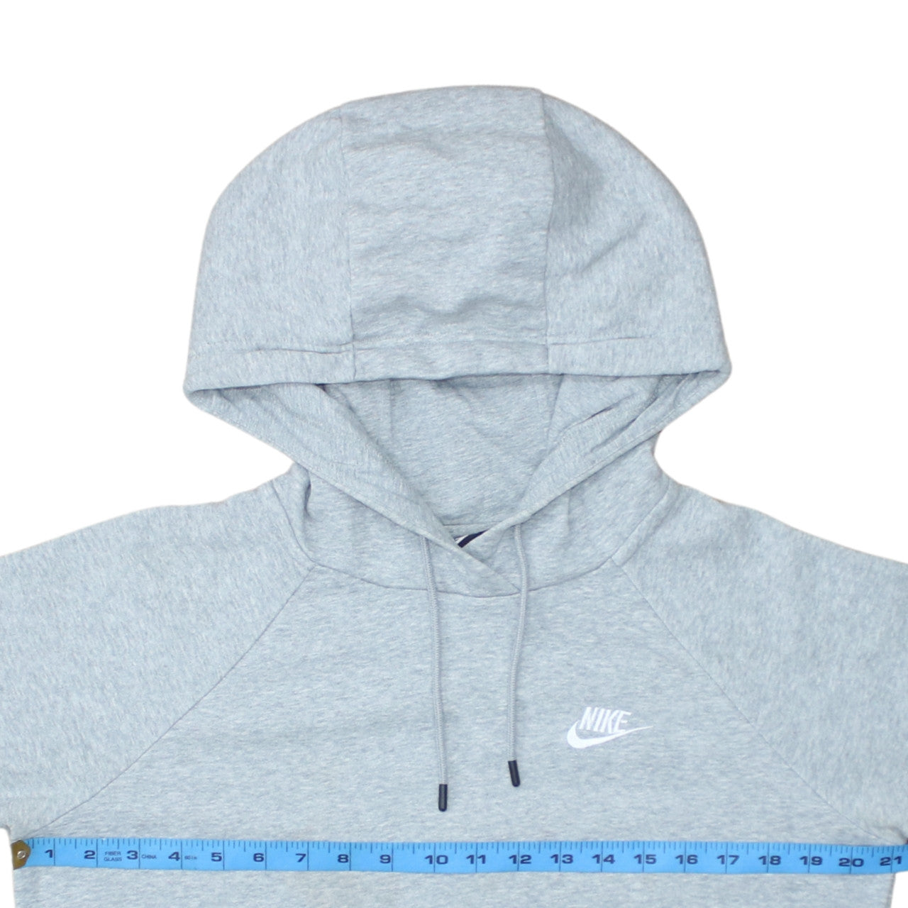 Nike Men's Grey Pullover Hoodie Small Fleece Logo Sportswear