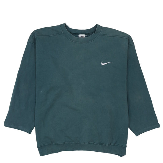 Nike Women’s Green Crew Neck Pullover Sweatshirt Size L