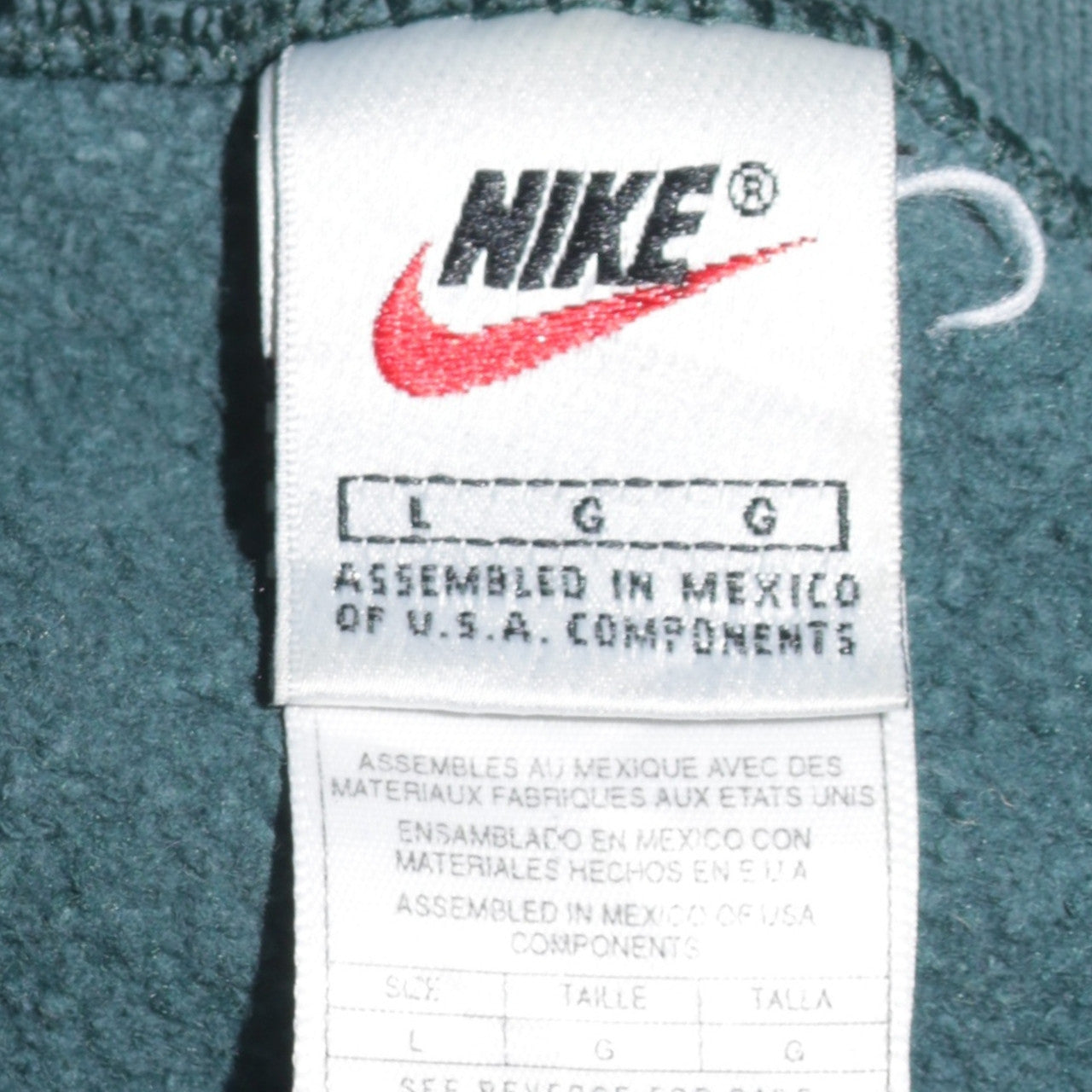 Nike Women’s Green Crew Neck Pullover Sweatshirt Size L