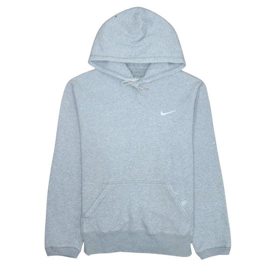 Nike Men's Grey Pullover Hoodie Size L Athletic Fleece Sweatshirt