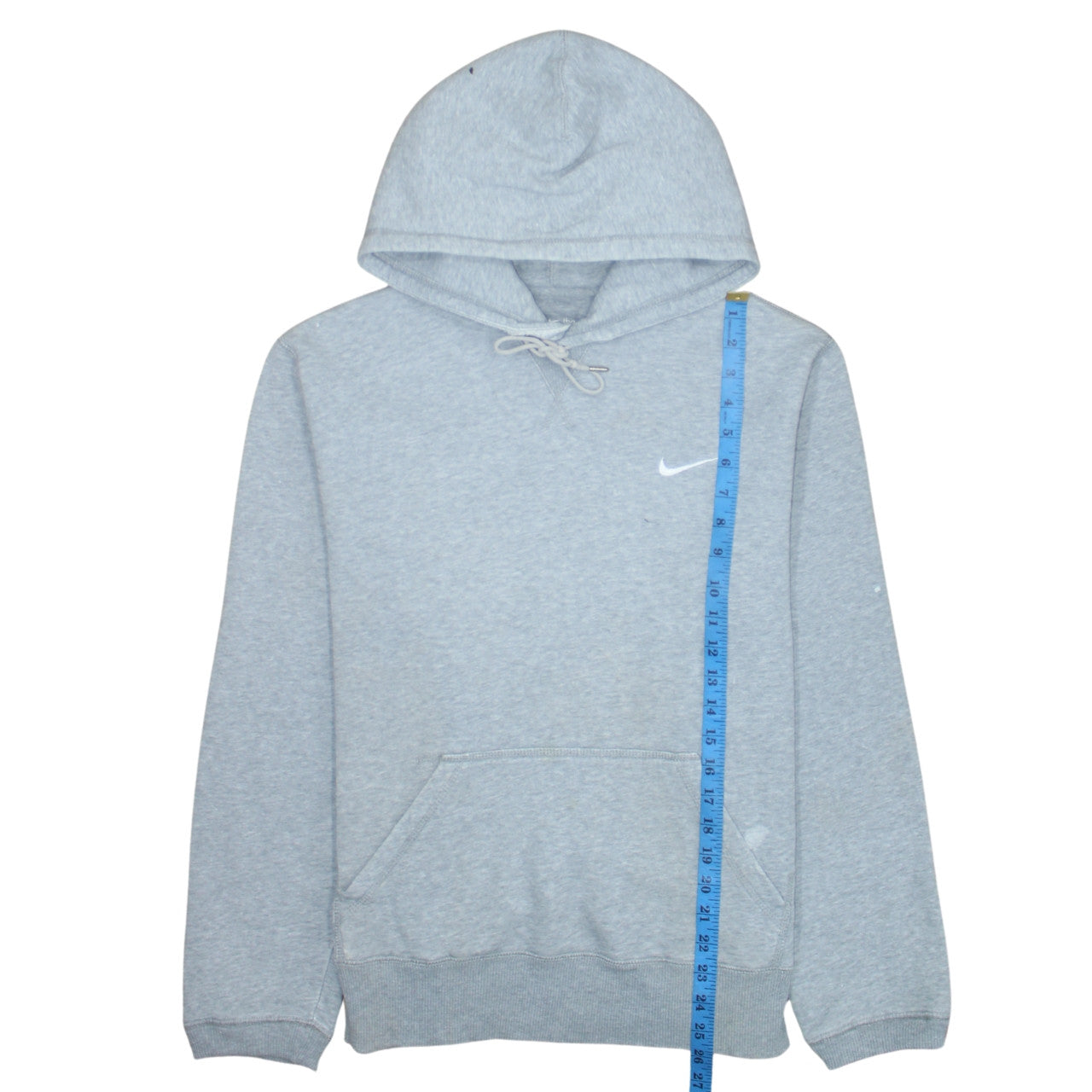 Nike Men's Grey Pullover Hoodie Size L Athletic Fleece Sweatshirt