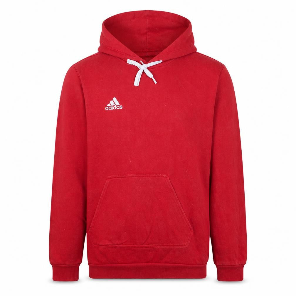 Adidas Men's Red Pullover Hoodie Medium Sports Style
