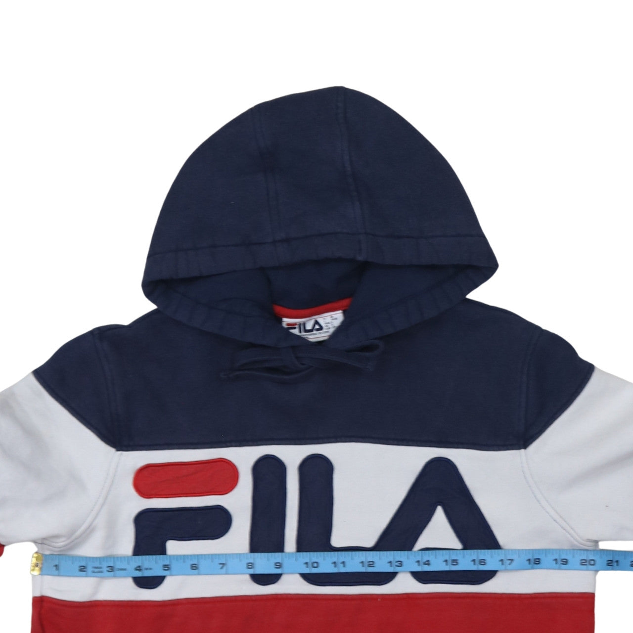 Fila Men's Multicoloured Logo Pullover Hoodie Size S