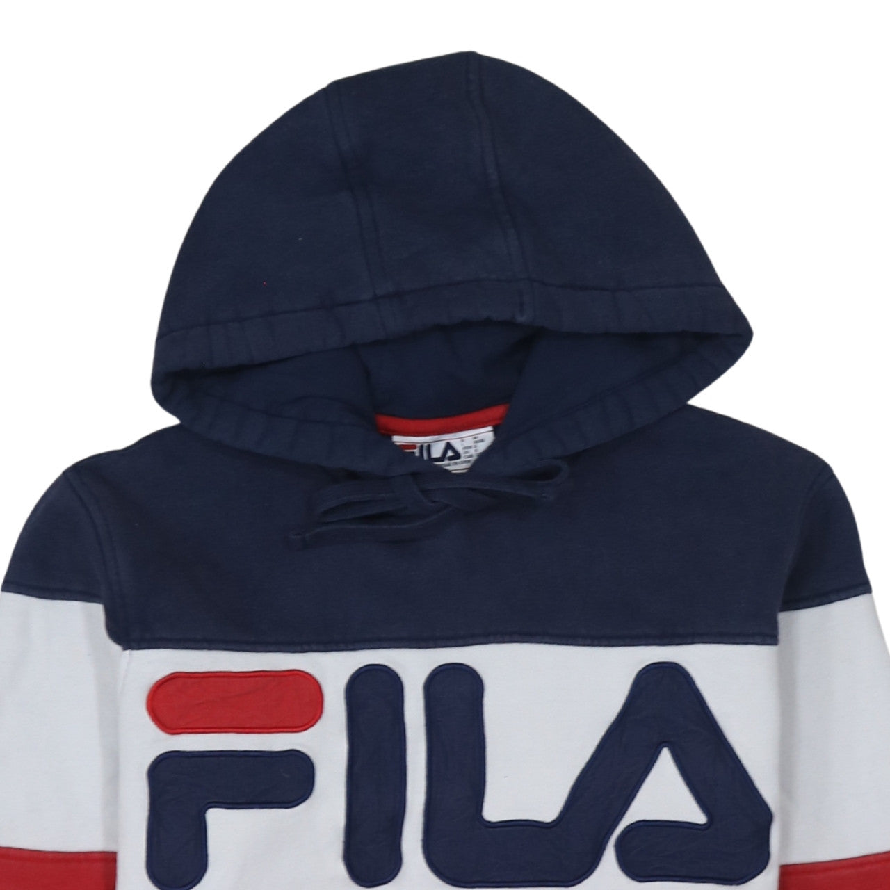 Fila Men's Multicoloured Logo Pullover Hoodie Size S