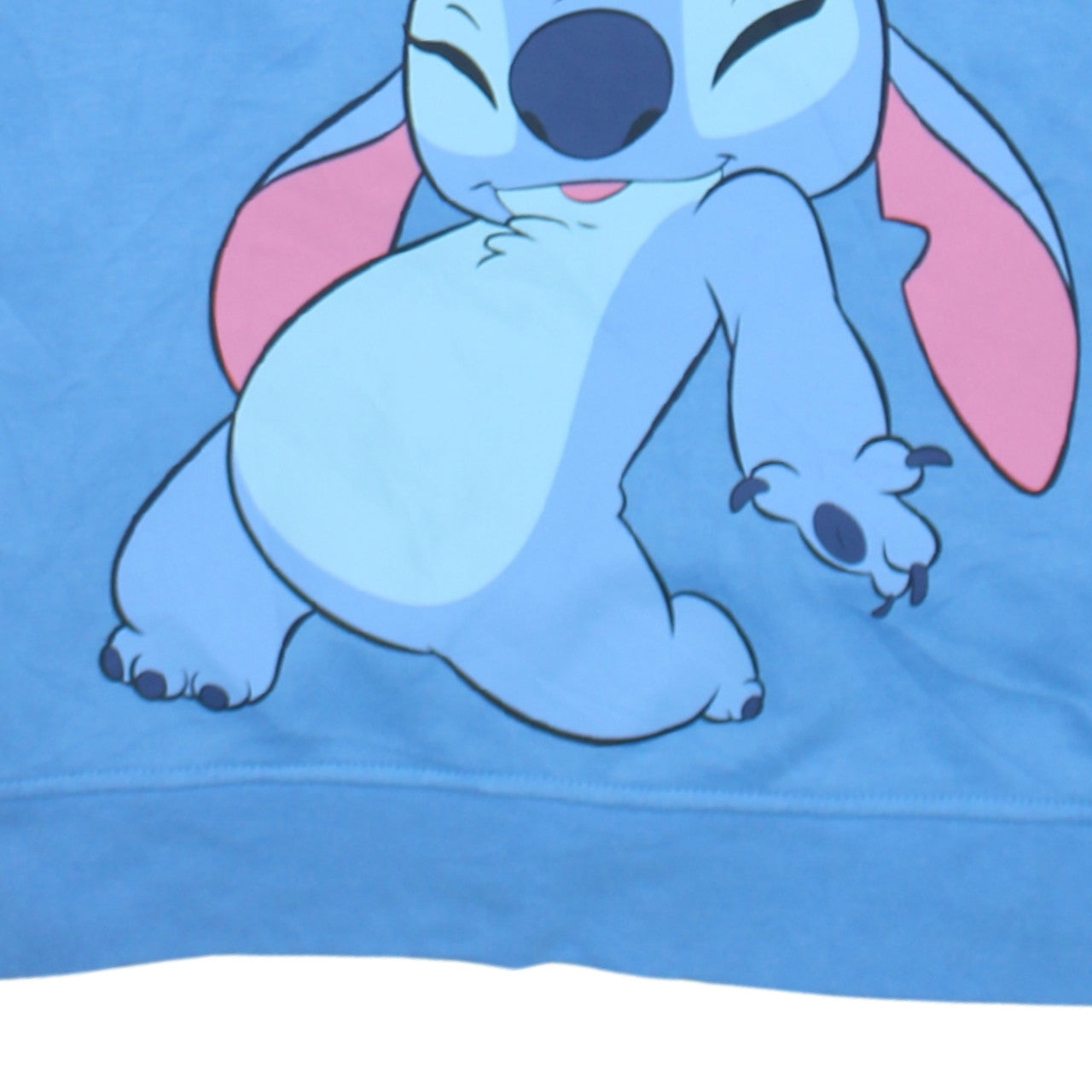 Disney Women Blue Stitch Aloha Pullover Sweatshirt Size 12/14