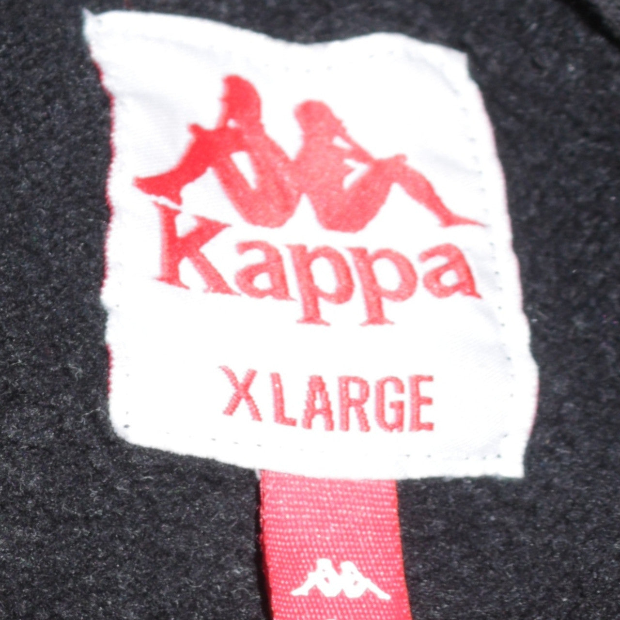 Kappa Men's Black XL Pullover Hoodie with Logo Graphic Print
