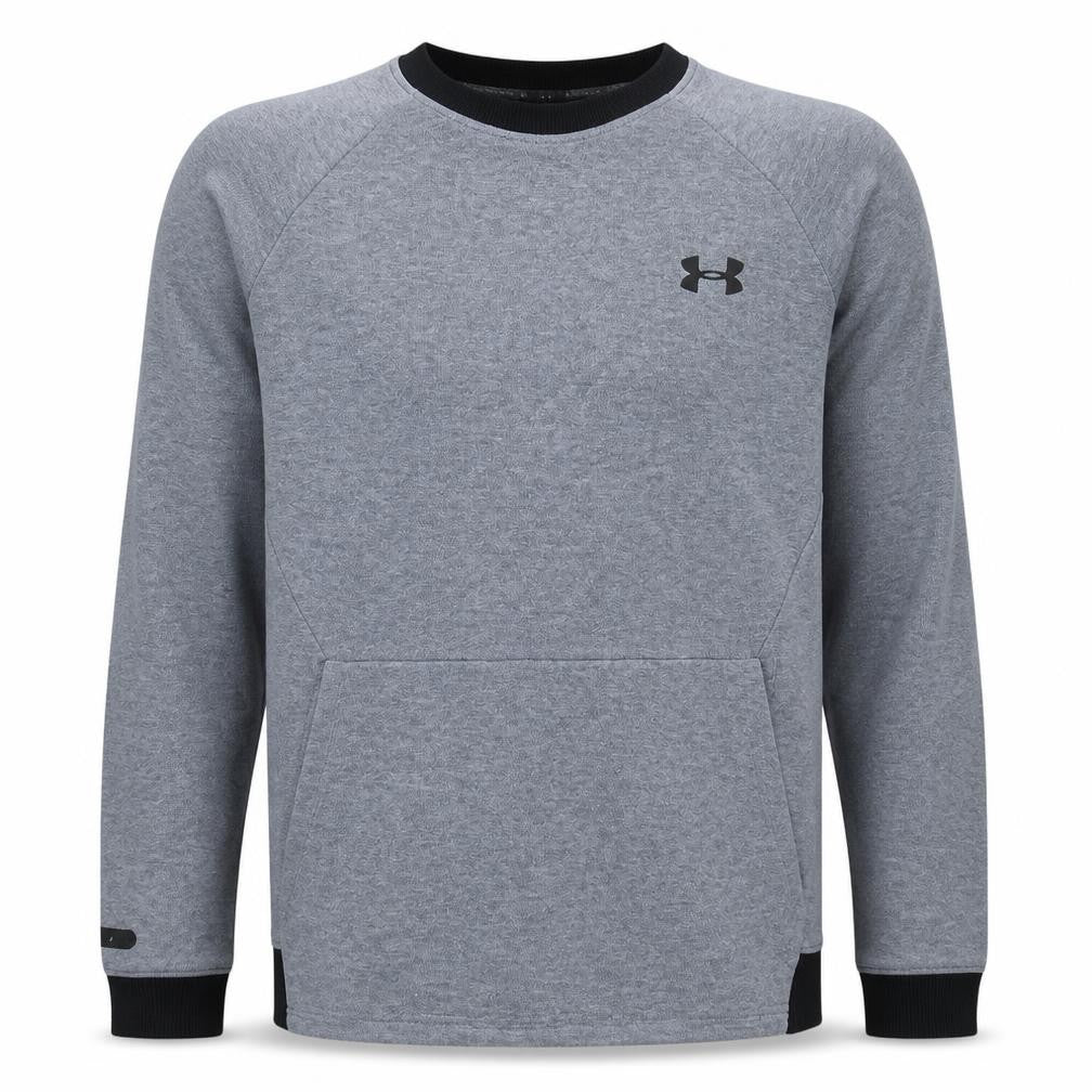 Under Armour Mens Grey Crew Neck Sweatshirt Size M Regular Fit
