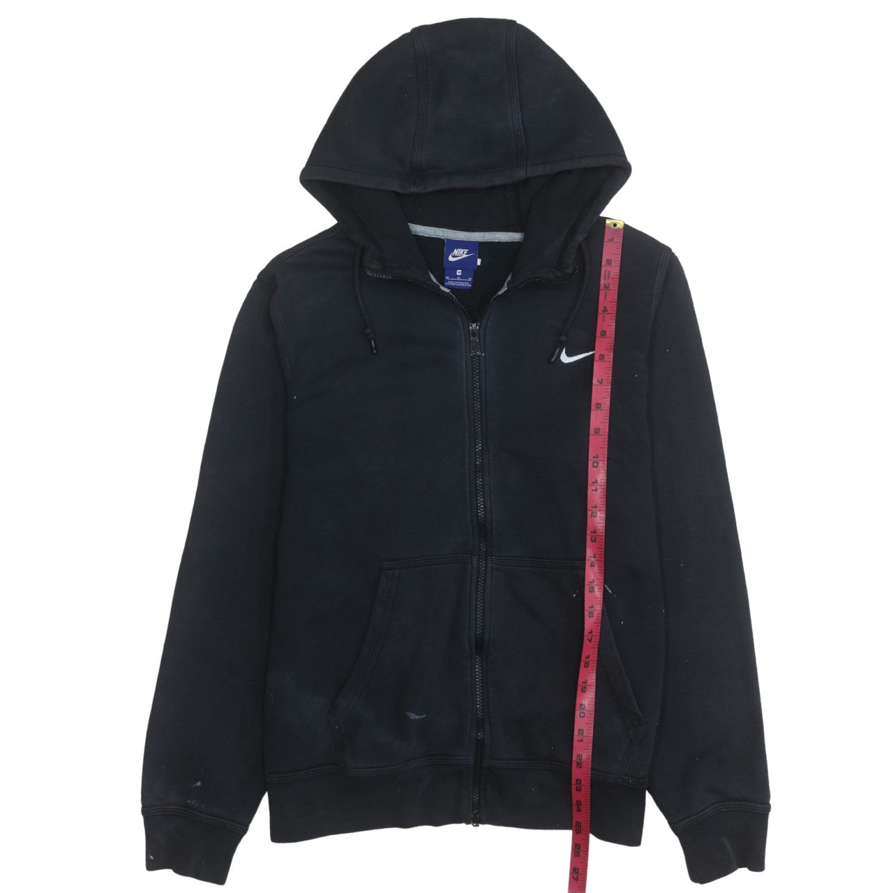 Nike Men's Black Full Zip Hoodie Size M Fleece Sweatshirt
