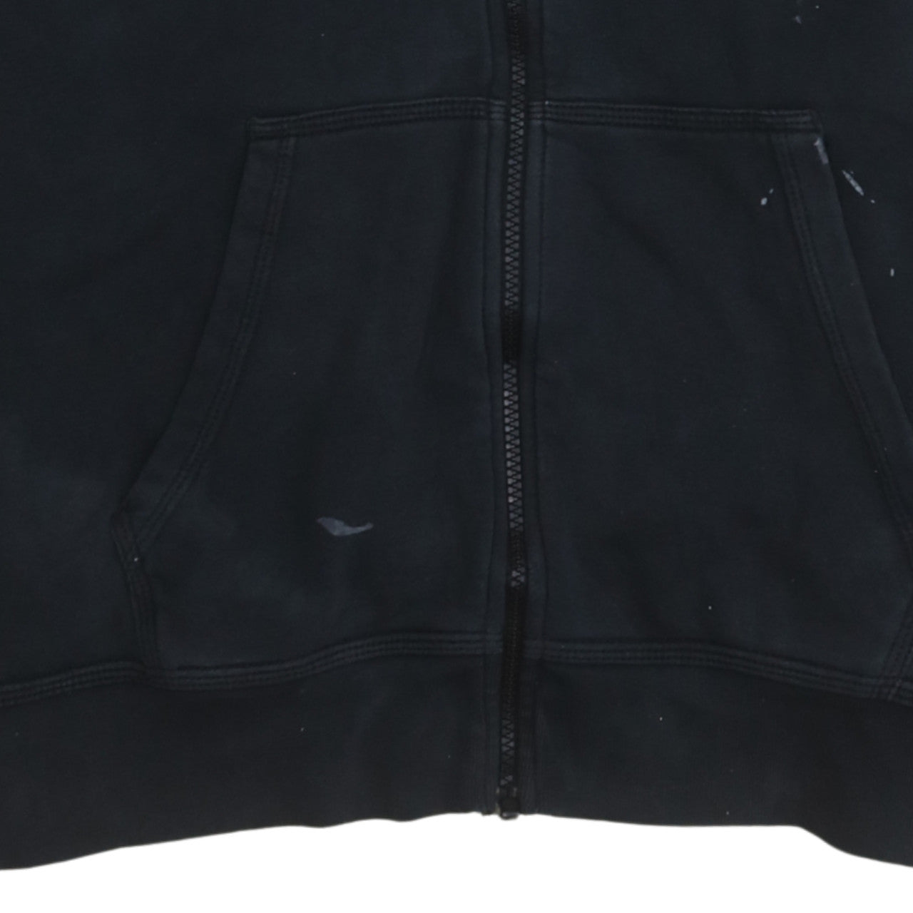 Nike Men's Black Full Zip Hoodie Size M Fleece Sweatshirt