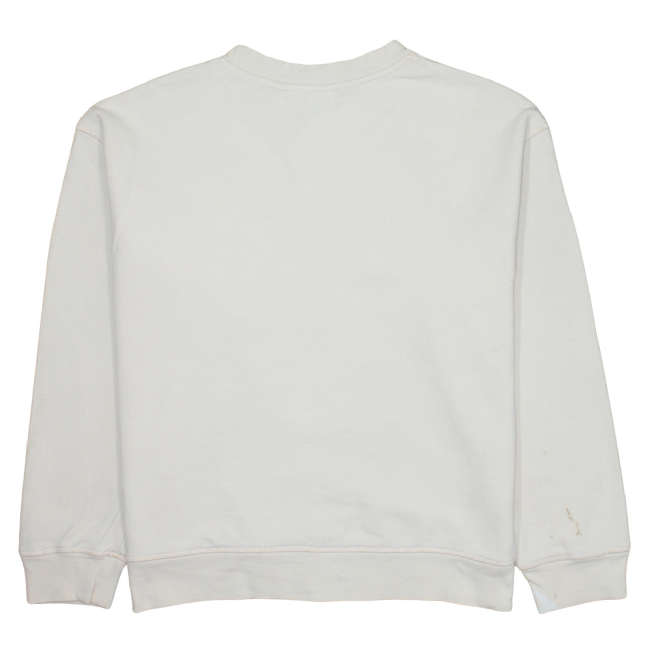 Levi's Women's White Cotton Crew Neck Pullover Sweatshirt M