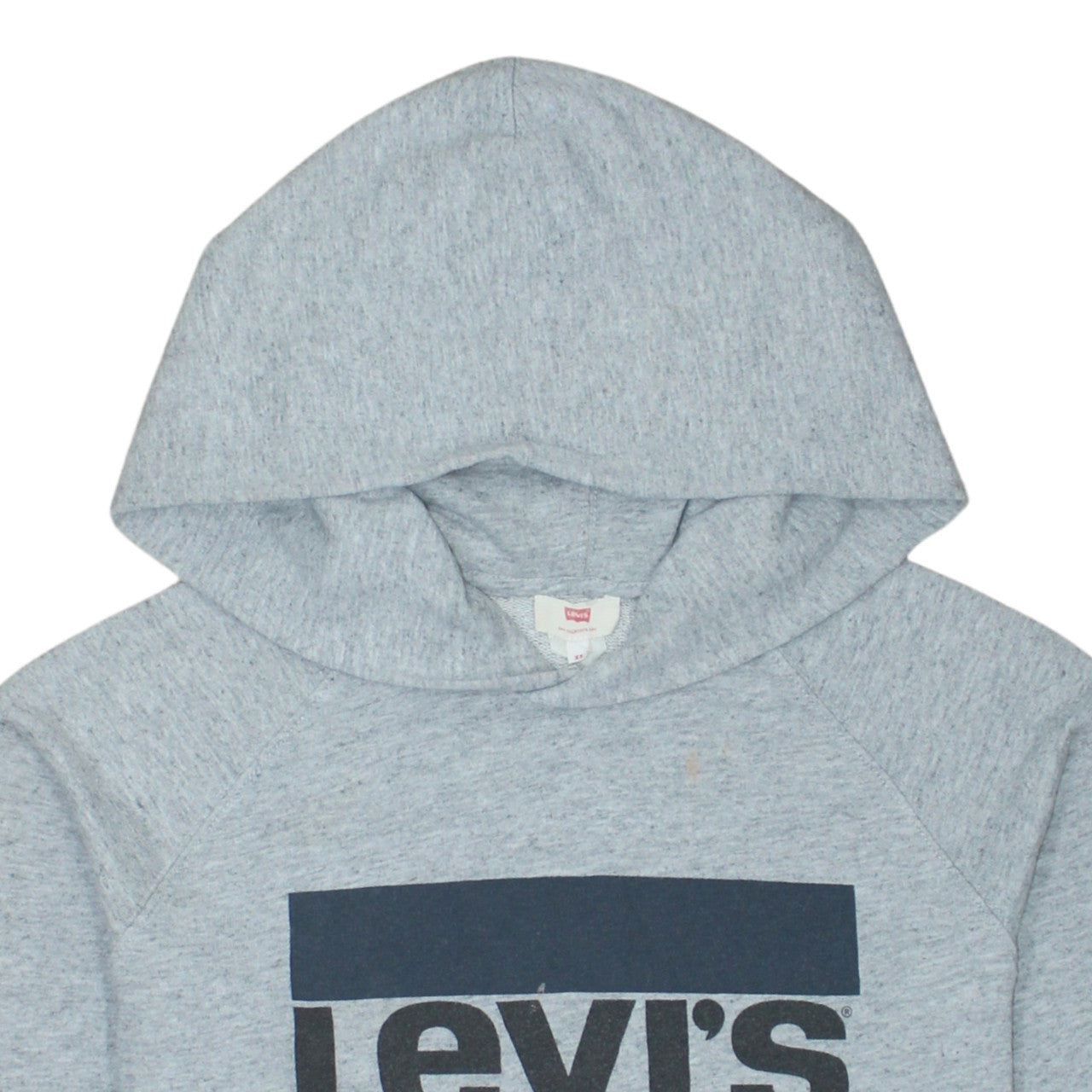 Levi's Men's Grey XS Pullover Hoodie with Logo Print