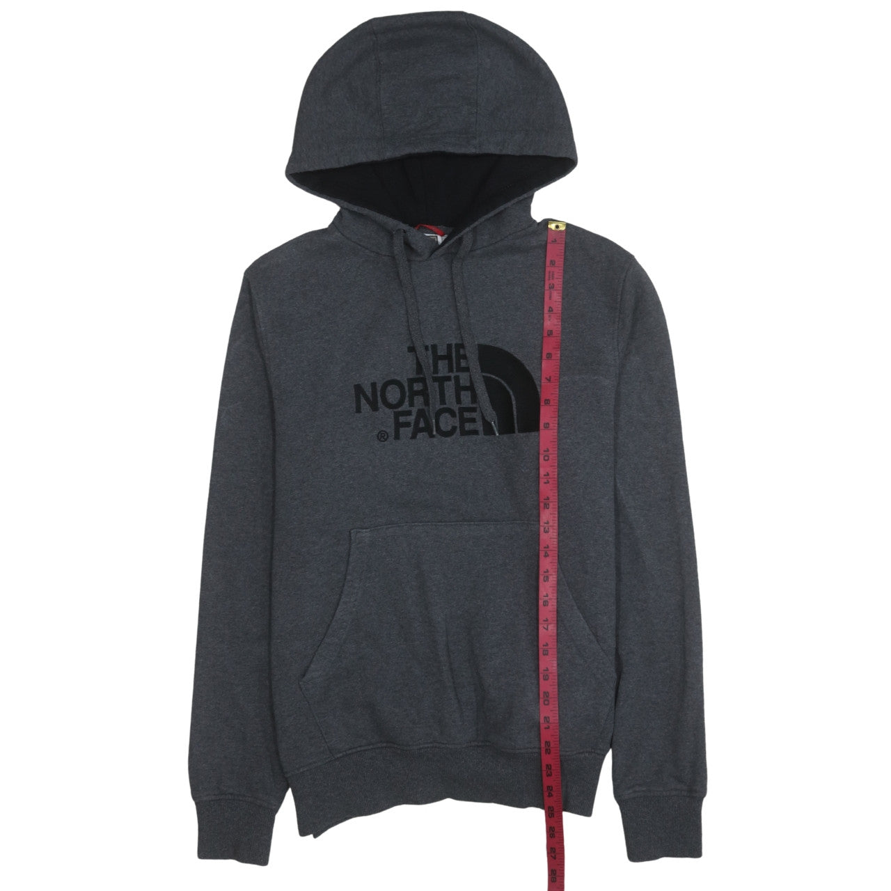 The North Face Mens Grey Pullover Hoodie S Regular Fit Outdoor Fleece