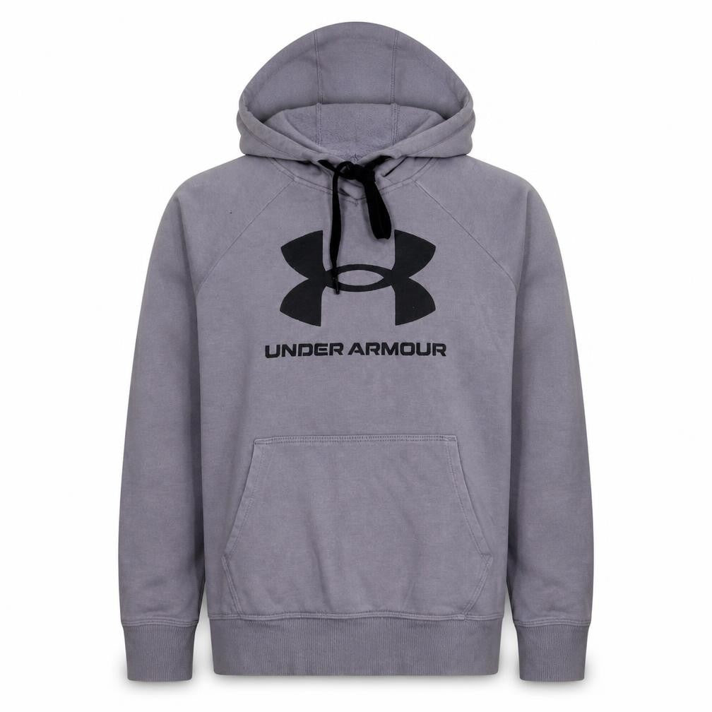 Under Armour Men’s Grey Pullover Hoodie Small Relaxed Fit Sportswear