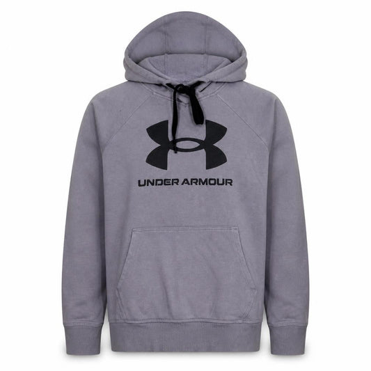 Under Armour Men’s Grey Pullover Hoodie Small Relaxed Fit Sportswear