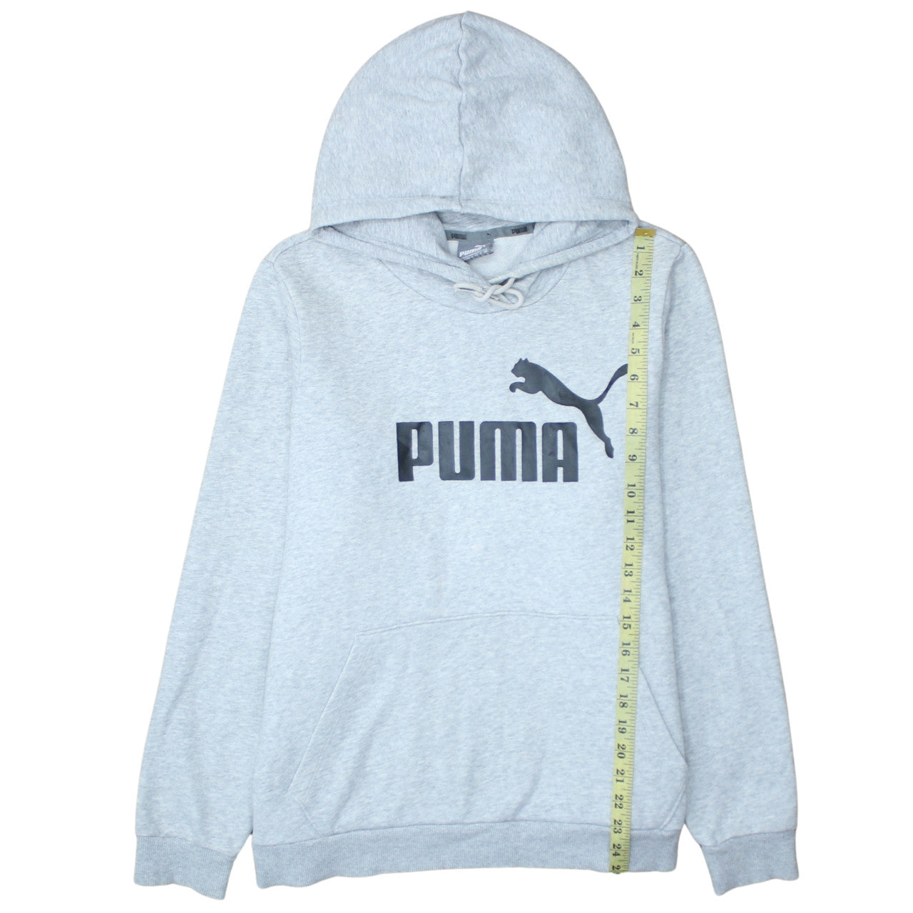 Puma Women’s Grey Hoodie UK 18 Pullover Logo Hooded Sweatshirt