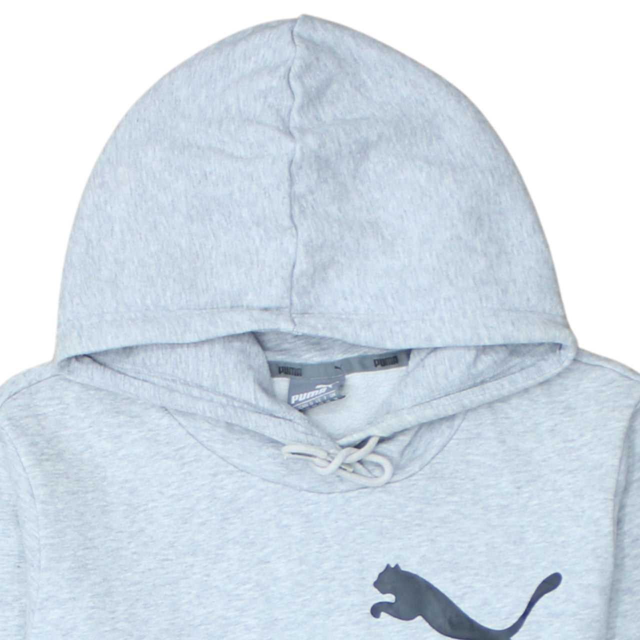 Puma Women’s Grey Hoodie UK 18 Pullover Logo Hooded Sweatshirt