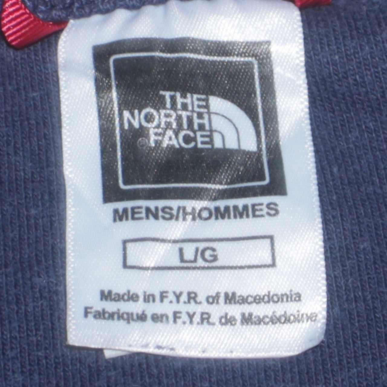 The North Face Mens Blue Crew Neck Cotton Pullover Sweatshirt L