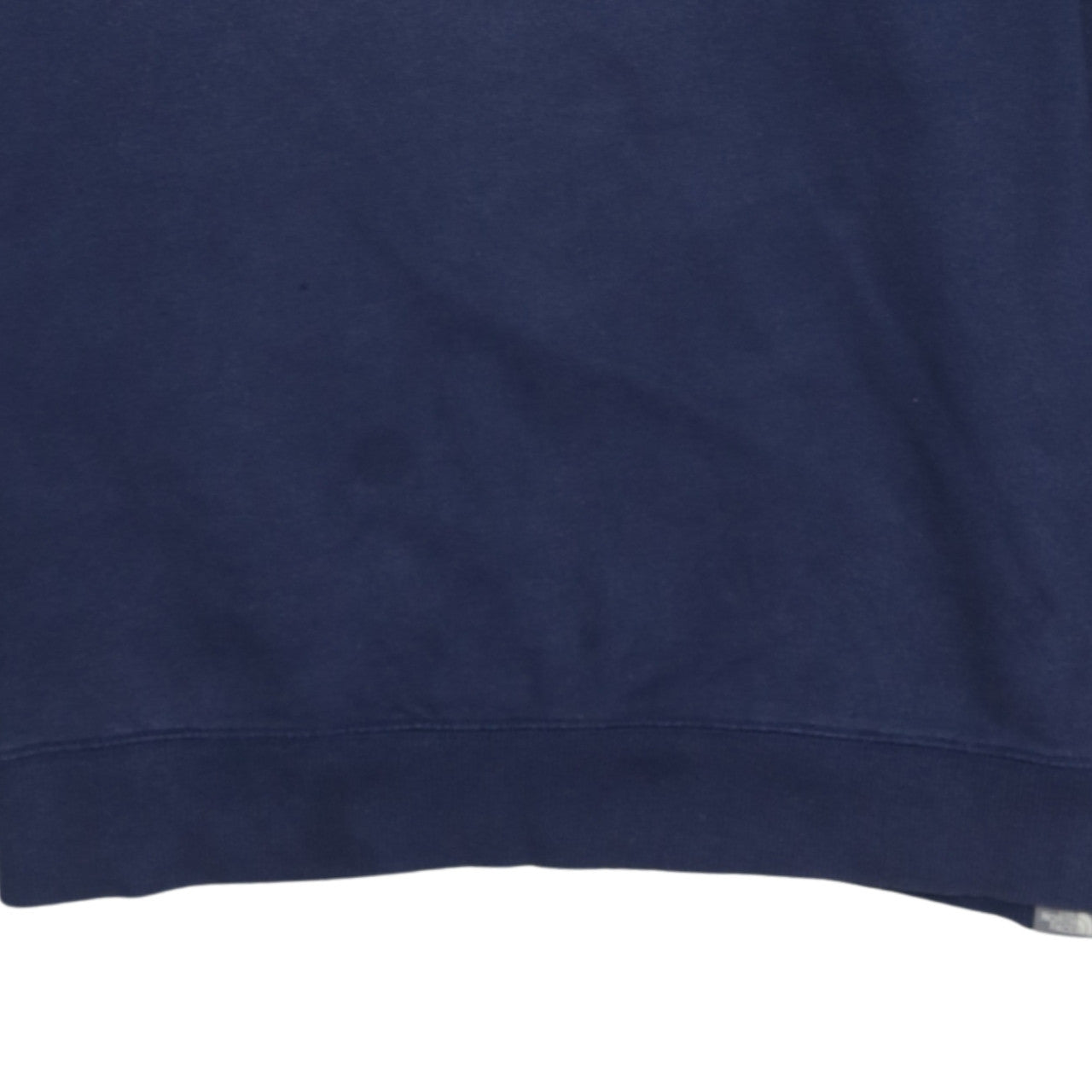 The North Face Mens Blue Crew Neck Cotton Pullover Sweatshirt L